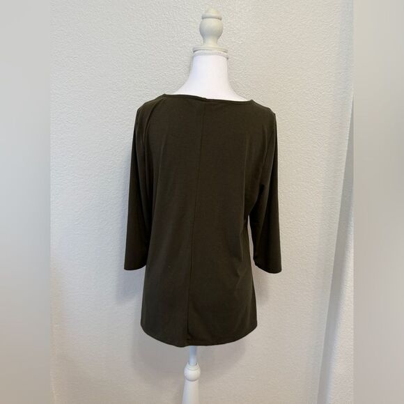 Torrid Lace Up V-Neck Top - Picture 2 of 3